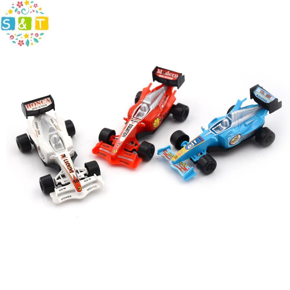 ST โมเดลแข่งรถใหม่ แสดงอัตโนมัติ F1 Equation รถแข่ง ดึงกลับรถของเล่น th