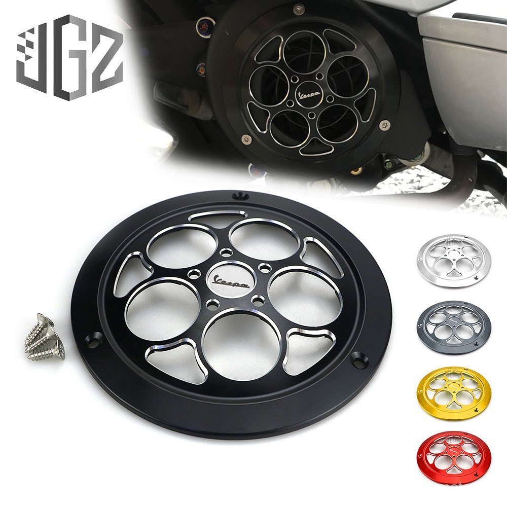 สาหรับ Vespa iget พัดลมสกู๊ตเตอร์ CNC อลูมิเนียมเครื่องยนต์ Protector Guard อุปกรณ์เสริมสาหรับ Vespa Sprint Primavera 150 S LX150 iget