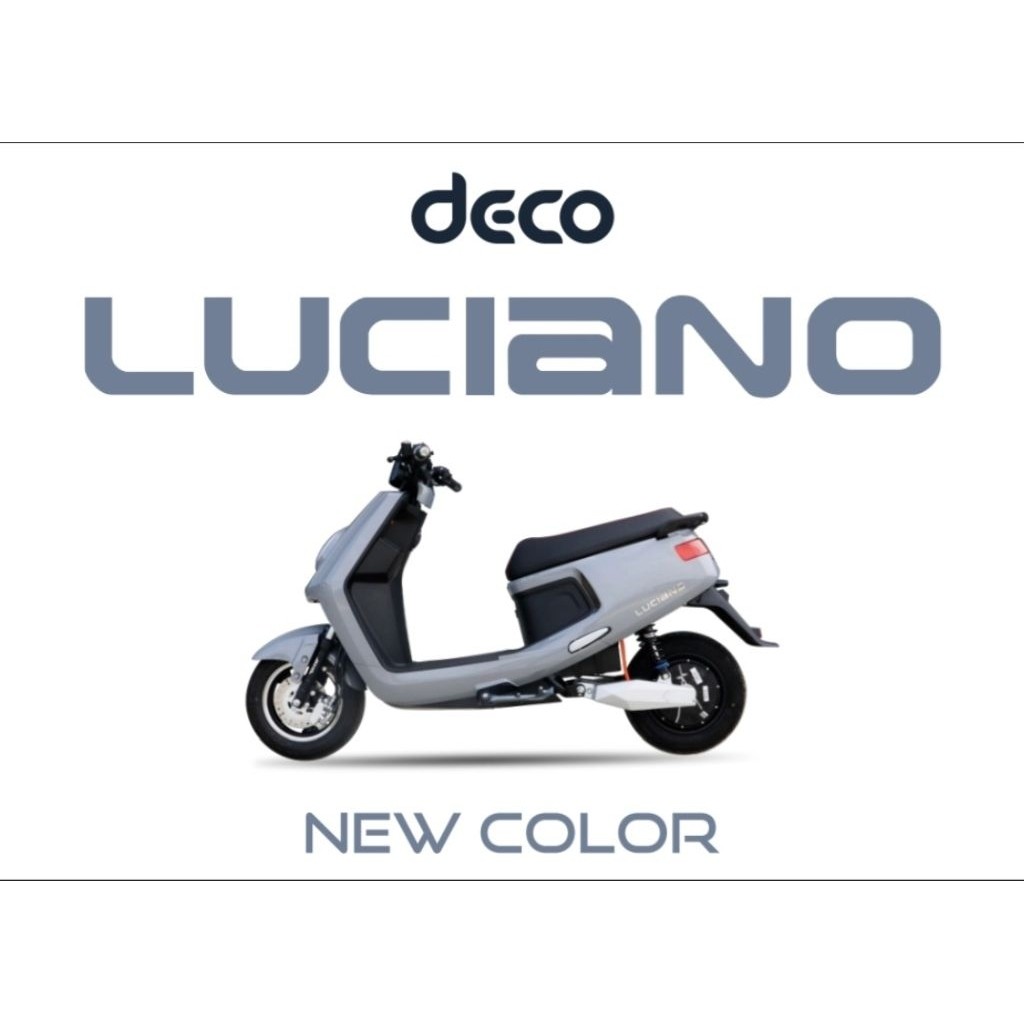 มอเตอร์ไซค์ไฟฟ้าDecoรุ่น Luciano แถมฟรีจดป้ายทะเบียน พรบ แบตLithium ระบบQuick charge