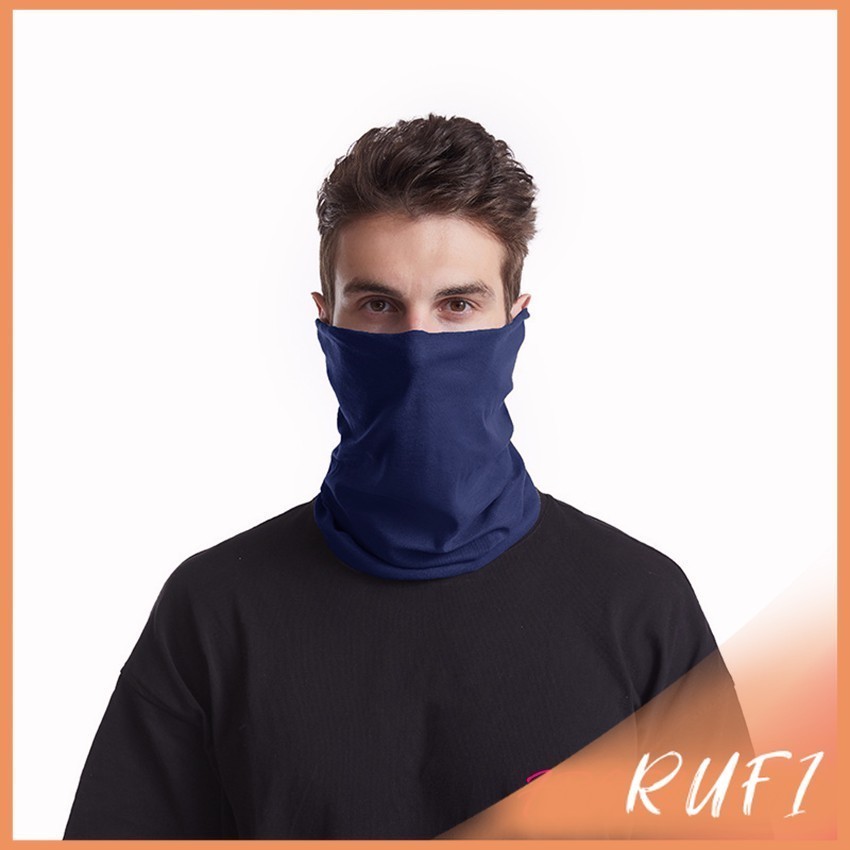 RUFI ผ้าโพกหัว สีพื้น กันฝุ่น กันลม กันแดด ไม่ะระคายเคือง ใส่สบาย Magic turban