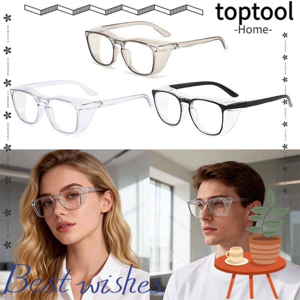 TOPTOOL แว่นตานิรภัยน้ำหนักเบา กันหมอกและยูวี ทนทานต่อการกระแทก มืออาชีพใช้งานกลางแจ้ง
