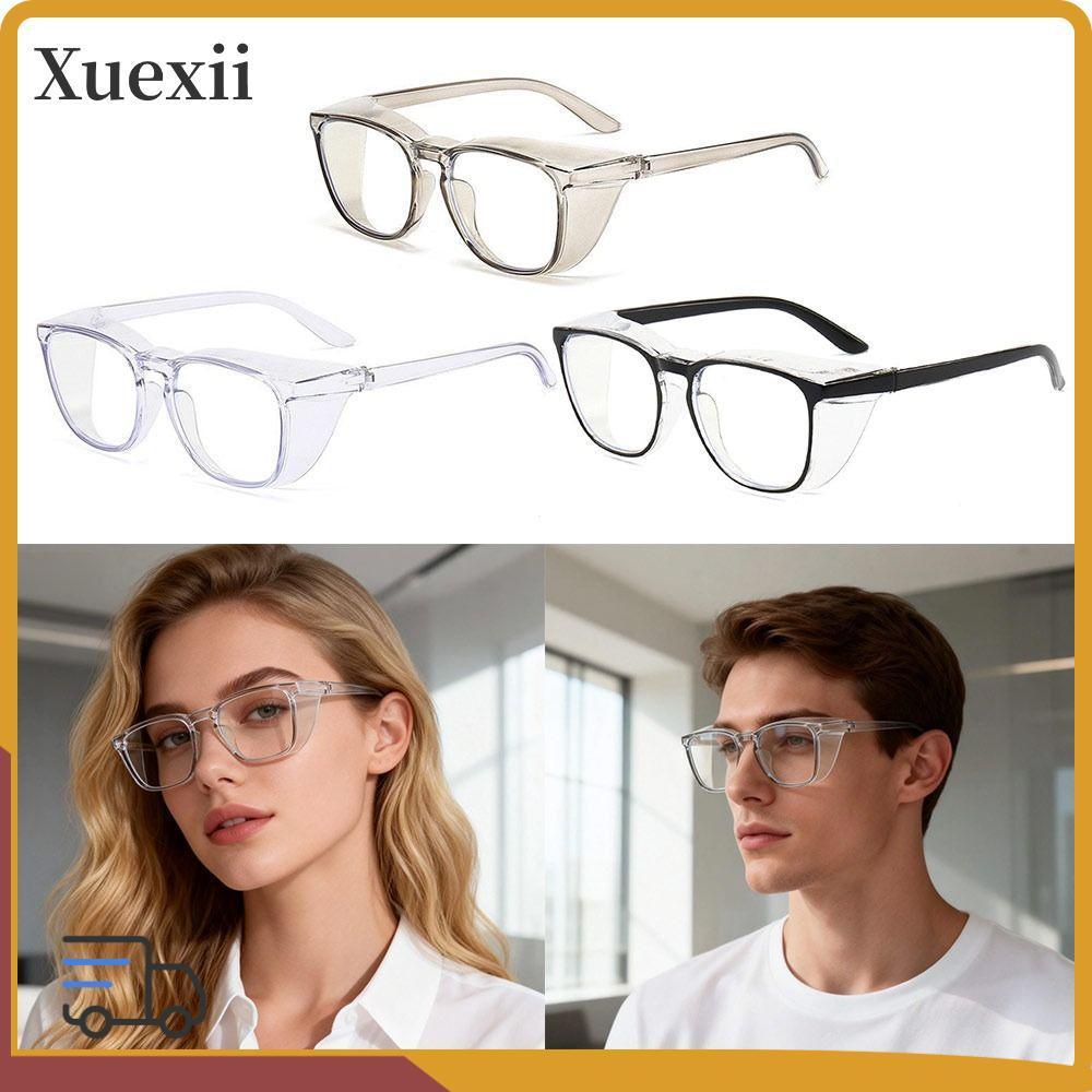 XUEXII แว่นตาป้องกันดวงตา แว่นตานิรภัยป้องกันรังสียูวีป้องกันหมอก แว่นตาปั่นจักรยานน้าหนักเบาทนแรงกระแทกระดับมืออาชีพ