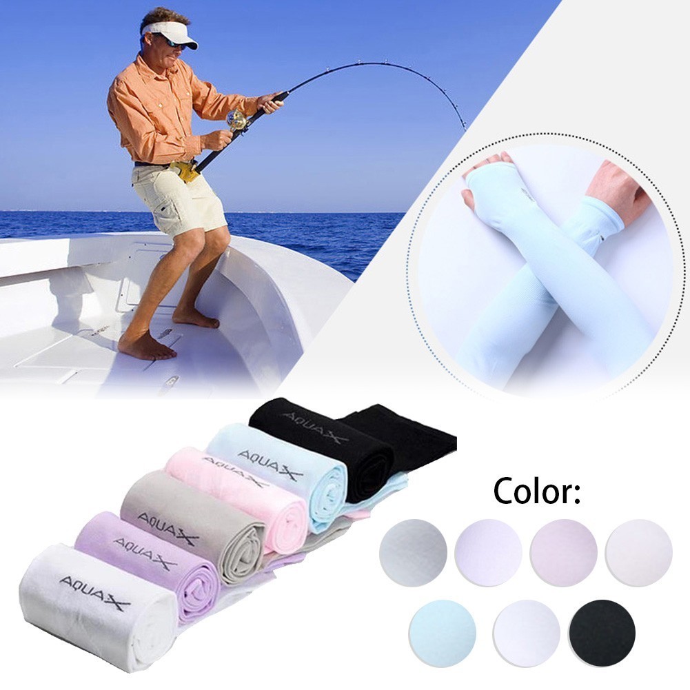 มือถุงน่องผ้าไหมน้ำแข็งไม่มีรอยต่อ ลดความร้อน ปกป้องมือ