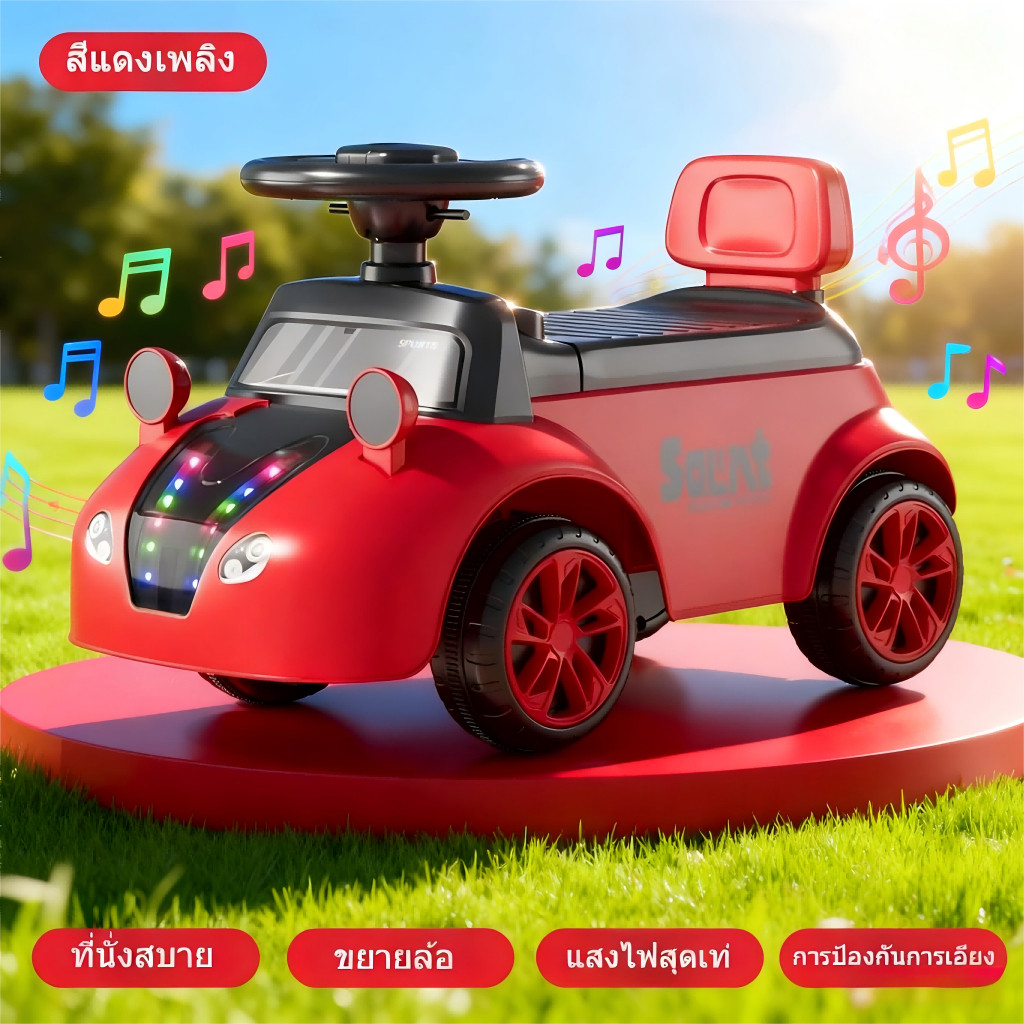 Tome สกู๊ตเตอร์เด็ก มีเสียงดนตรีและแสงไฟ รถเลื่อน ป้องกันการพลิกคว่ำ ฝึกการทรงตัว เด็กอายุ 13 ปี