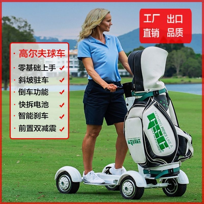 RETUOL Runtu รถกอล์ฟสี่ล้อมodel Golden Edition พับเก็บได้ง่าย ขับเคลื่อนด้วยไฟฟ้า ออกแบบมาสำหรับผู้ใหญ่