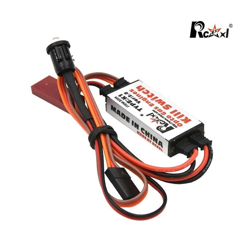Rcexl Opto สวิตช์ปิดเครื่องเครื่องยนต์แก๊สรุ่น 20 สาหรับ RC เครื่องบินเบนซิน DLE Engieen Fix Wing เครื่องบิน