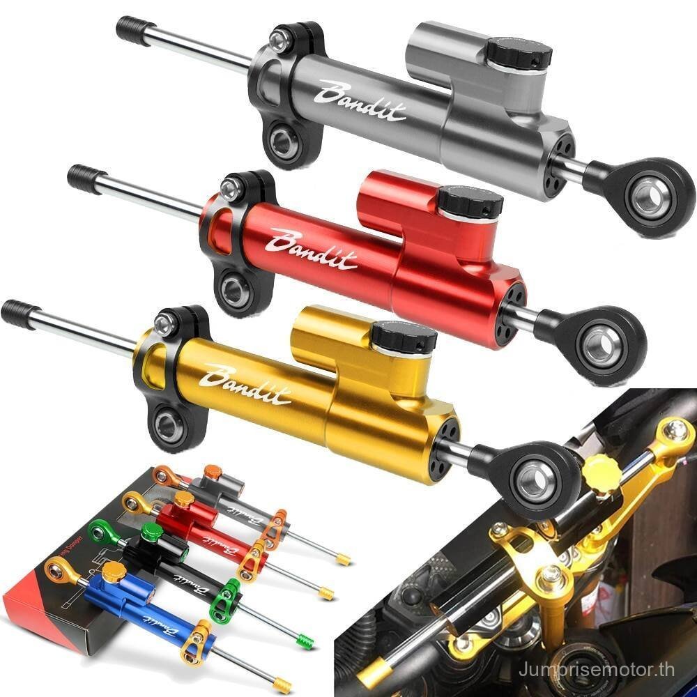 สาหรับ Suzuki GSF 600 650 Bandit S GSF 1200 1250 Bandit อลูมิเนียมอุปกรณ์เสริมรถจักรยานยนต์ Damper พวงมาลัย Stabilize การควบคุมความปลอดภัย