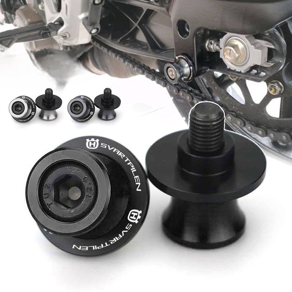 สาหรับ M10 สาหรับ Husqvarna Svartpilen Vitpilen 401 250 รถจักรยานยนต์ m10 Swingarm Spools Slider Stand Holder