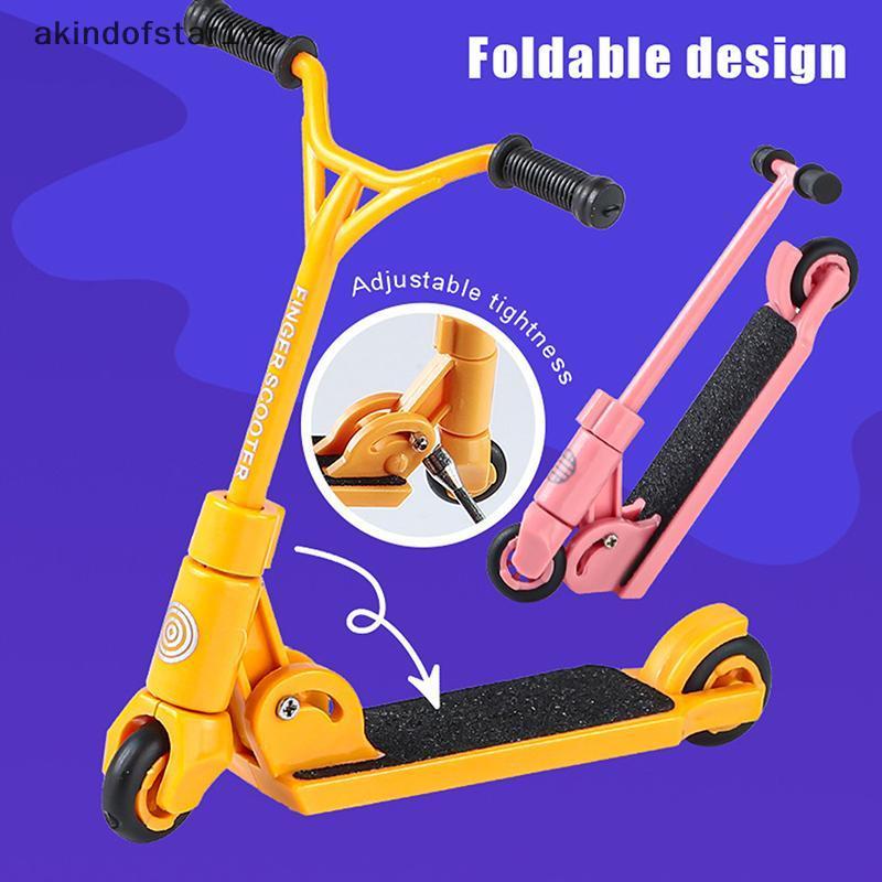 ใหม่ Kids Ki Scooter Finger BMX สกู๊ตเตอร์นิ้ว Ttype พับได้พร้อมเบรกของเล่นเพื่อการศึกษาสเก็ตบอร์ดนิ้วสนุกปลายนิ้ว Movemet TH