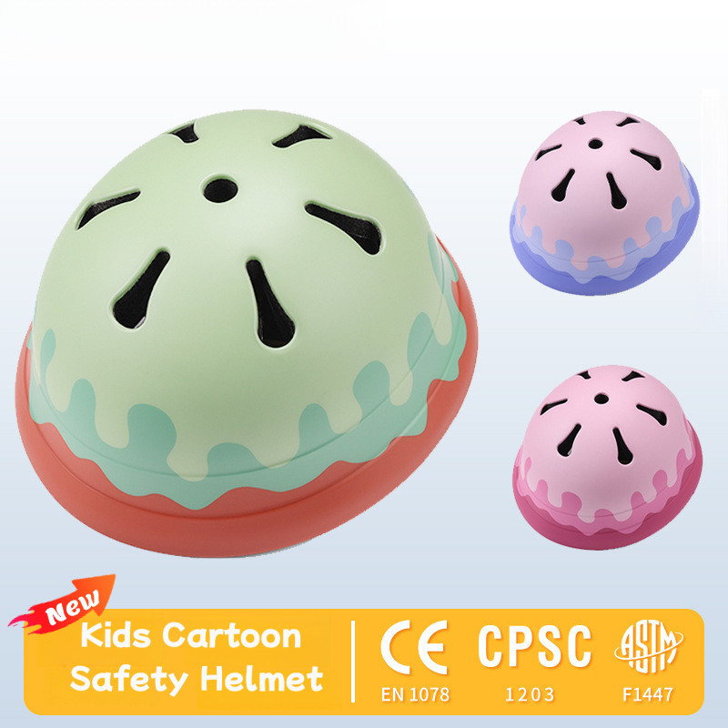 หมวกกันน็อกสำหรับเด็ก การออกแบบให้มีความปลอดภัยในการขี่จักรยาน โรลเลอร์สเก็ต และสเก็ตบอร์ด