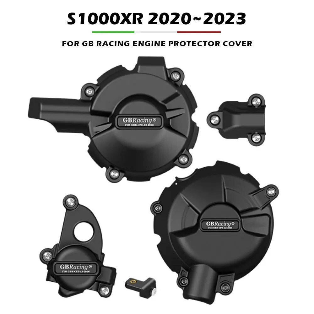 GB Racing เครื่องยนต์ฝาครอบ S1000XR 2020 2021 2022 2023 สาหรับ BMW รถจักรยานยนต์เครื่องกาเนิดไฟฟ้ากระแสสลับคลัทช์ฝาครอบป้องกันอุปกรณ์เสริม