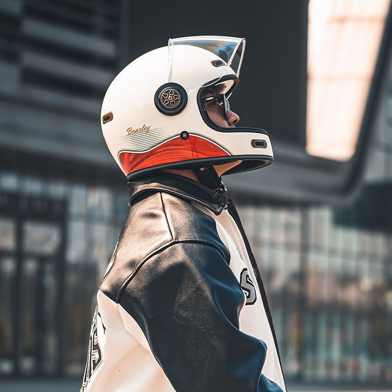 หมวกกันน็อคย้อนยุค HarleyDavidson แบบเต็มใบ สำหรับท่านชาย ใบรับรอง 3C