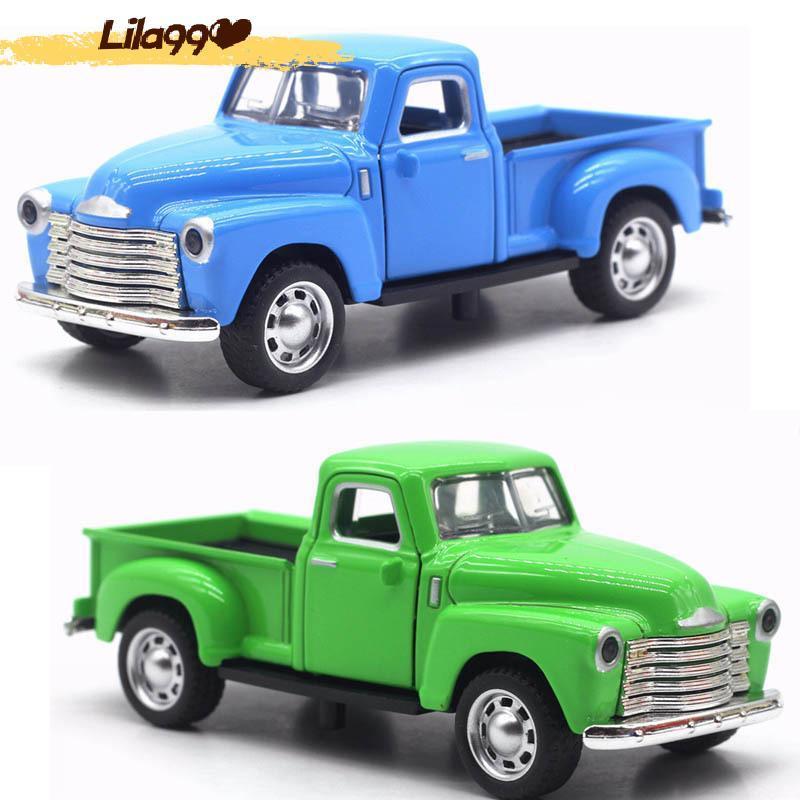 รถกระบะ132โลหะผสมแนววินเทจแบบคลาสสิกแนววินเทจของเล่นโมเดลรถดึงถอยหลัง