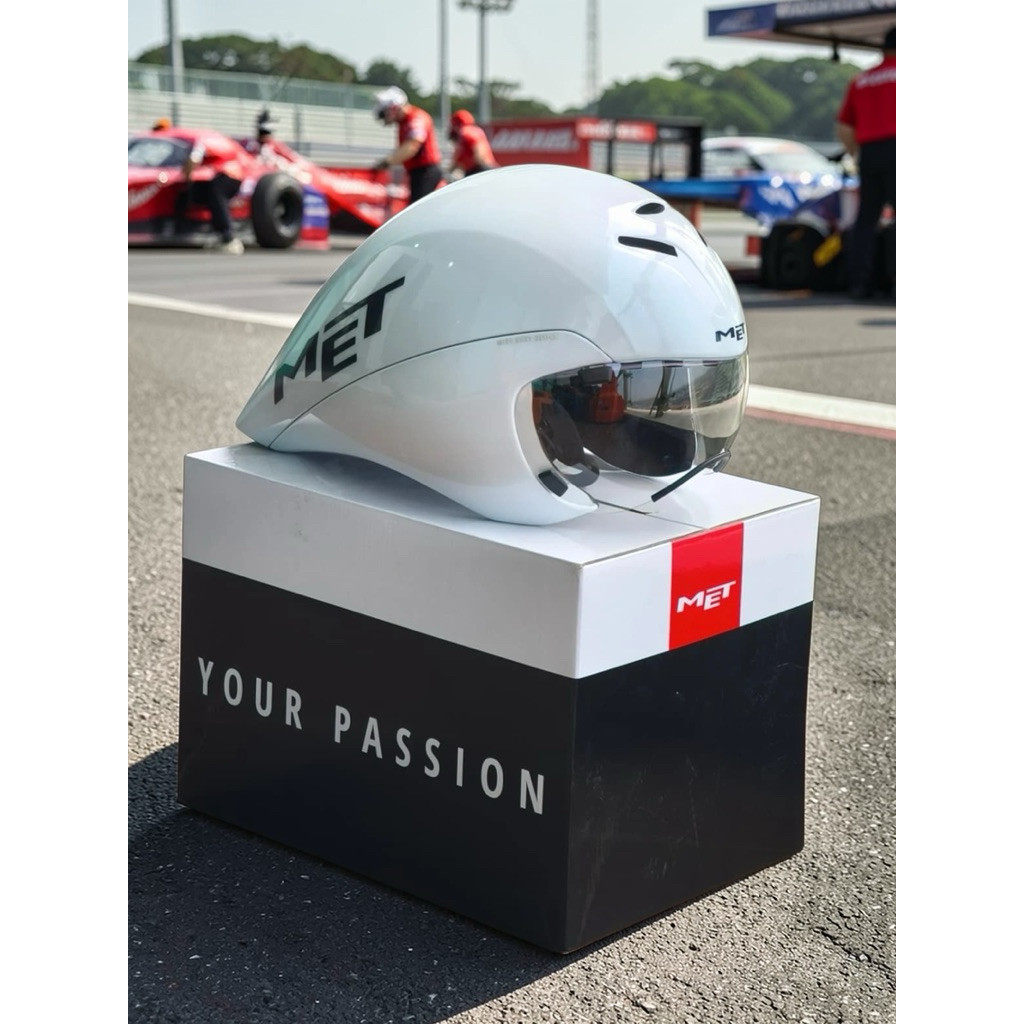 หมวก Time Trial หมวก MET Drone wide body II