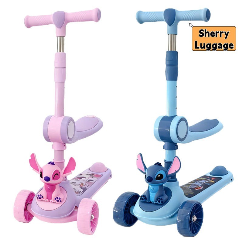 ใหม่ สกู๊ดเตอร์เด็ก สกู๊ดเตอร์ 3 ล้อ ปรับความสูงได้ 3 ระดับ ล้อมีแฟลช Scooter มีเพลง ของขวัญฟรี ถุงเท้าผู้ชาย