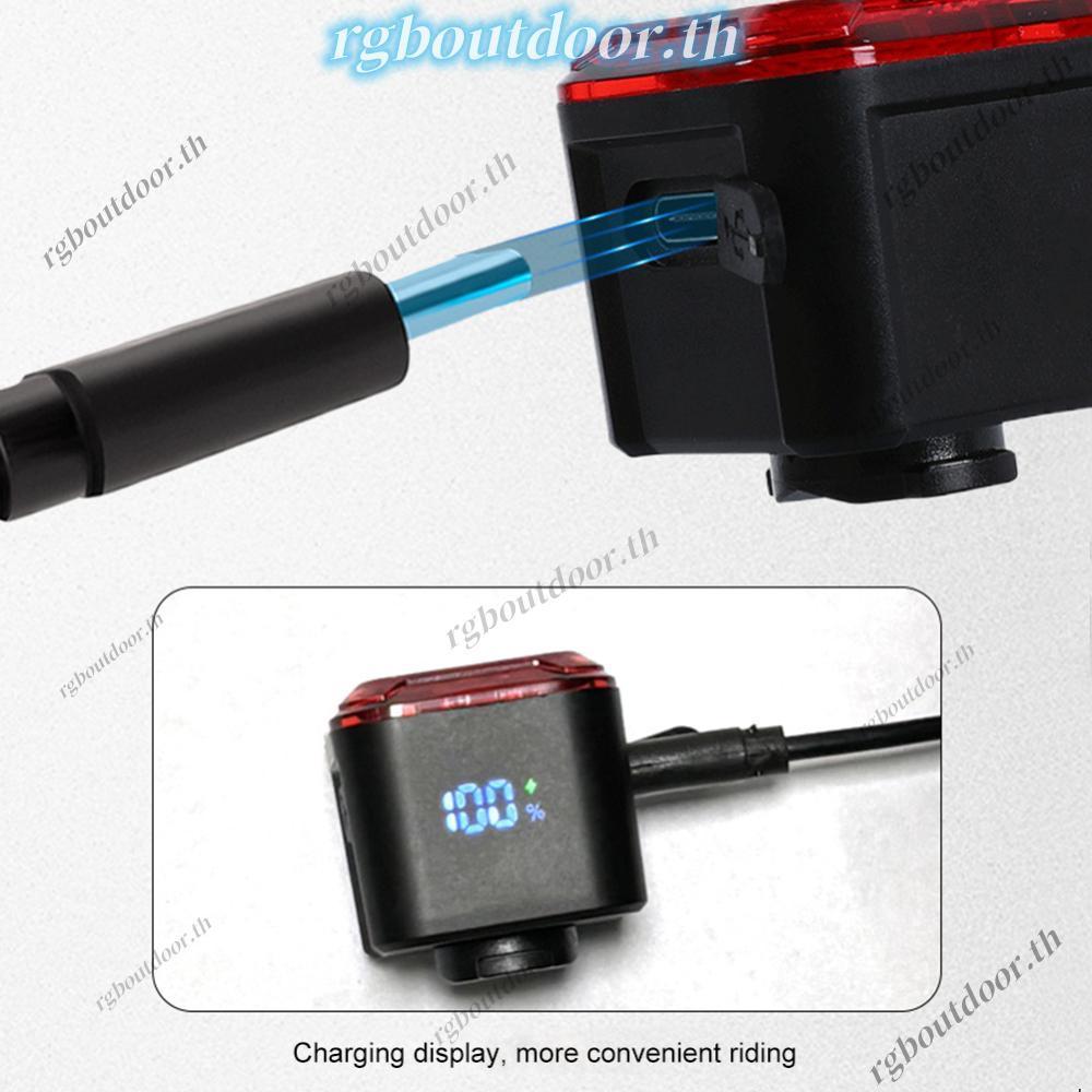 อุปกรณ์เสริมความปลอดภัยสำหรับจักรยาน มีไฟท้าย RGB และเซ็นเซอร์เบรกอัตโนมัติ เพื่อใช้งานเวลากลางคืน