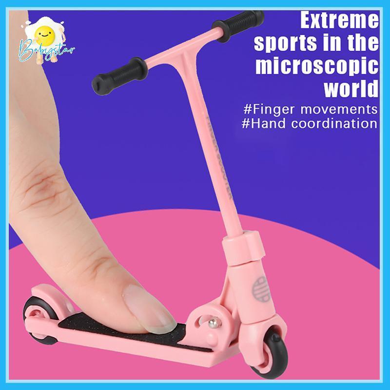 Inthehott Kids Ki Scooter Finger BMX สกู๊ตเตอร์นิ้ว Ttype แบบพับเก็บได้พร้อมเบรกของเล่นเพื่อการศึกษาสเก็ตบอร์ดนิ้วสนุกปลายนิ้ว Movemet ใหม่
