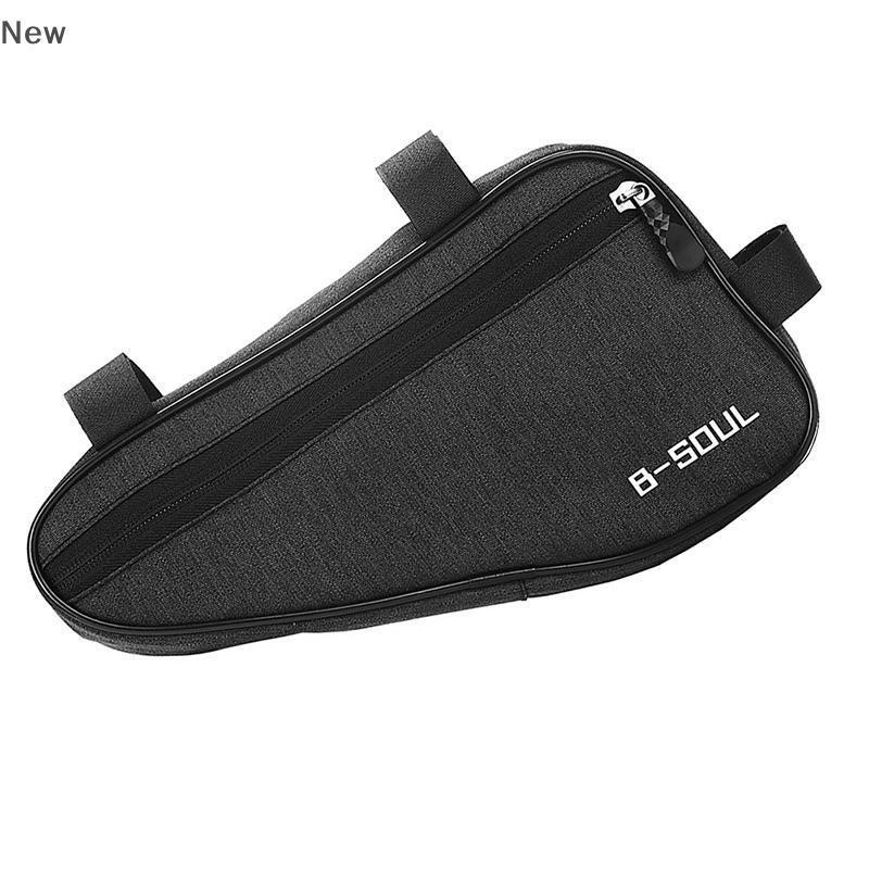 กระเป๋าจักรยานสามเหลี่ยมกันน้ำกระเป๋าเฟรมหน้าท่อสำหรับจักรยานเสือภูเขาอุปกรณ์เสริมจักรยาน