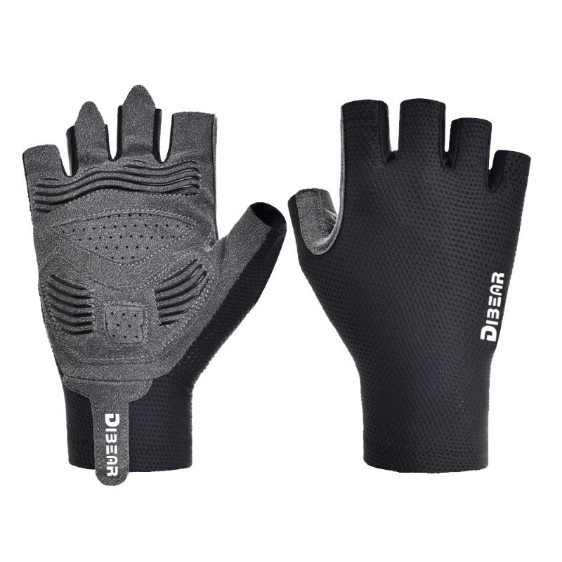 ถุงมือปั่นจักรยานเสือภูเขา แบบครึ่งนิ้ว ทนทาน ระบายอากาศดี