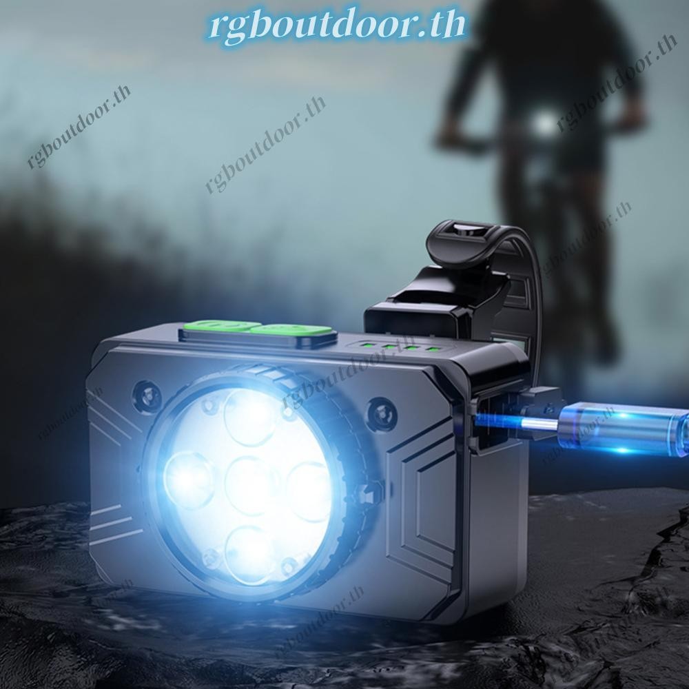 ไฟหน้าจักรยาน LED พร้อมเซ็นเซอร์อัจฉริยะและชาร์จไฟได้ ใช้งานกับจักรยานเสือหมอบ 3 โหมด