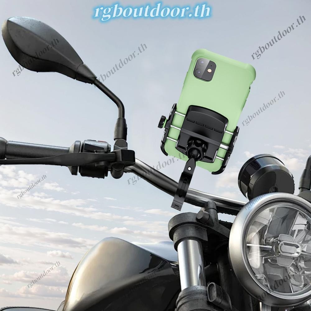 ที่วางโทรศัพท์แบบตั้งโตะ AntiVibration สำหรับรถจักรยานยนต์ ATV UTV Scooter ทำจากอะลูมิเนียม