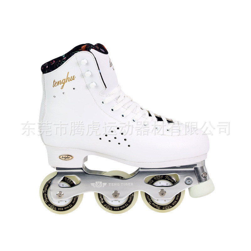 รองเท้าสเก็ตเต็งเกอร์สำหรับผู้ใหญ่ ออกแบบลายทุ่มเทเดี่ยว แถวลูกกลิ้ง ทนทานและแฟชั่น