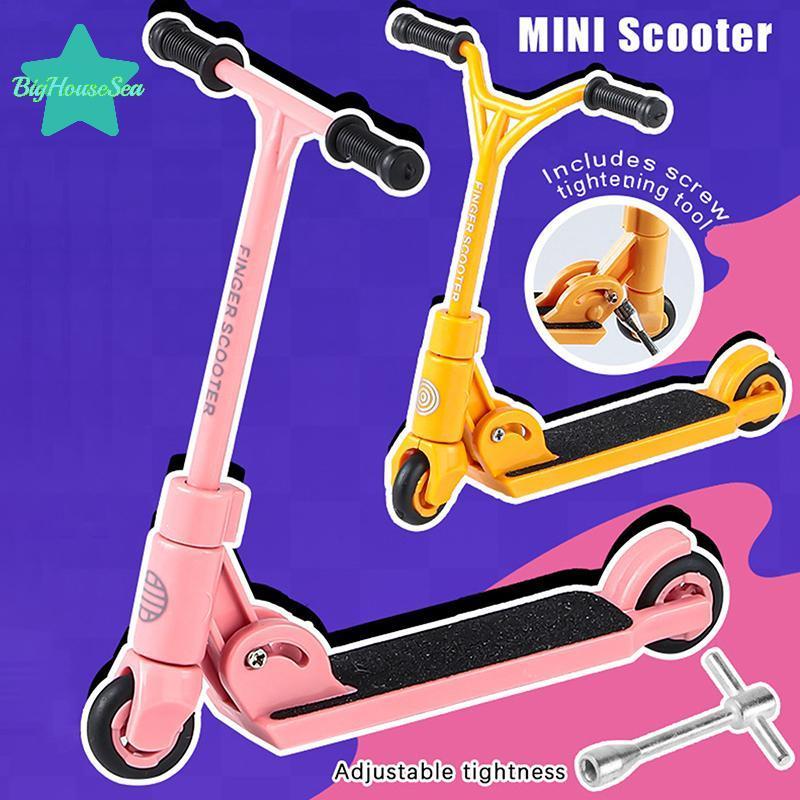 Seat Kids Ki Scooter Finger BMX พับได้ Ttype Finger Scooter พร้อมเบรคของเล่นเพื่อการศึกษาสเก็ตบอร์ดนิ้วสนุกปลายนิ้ว Movemet