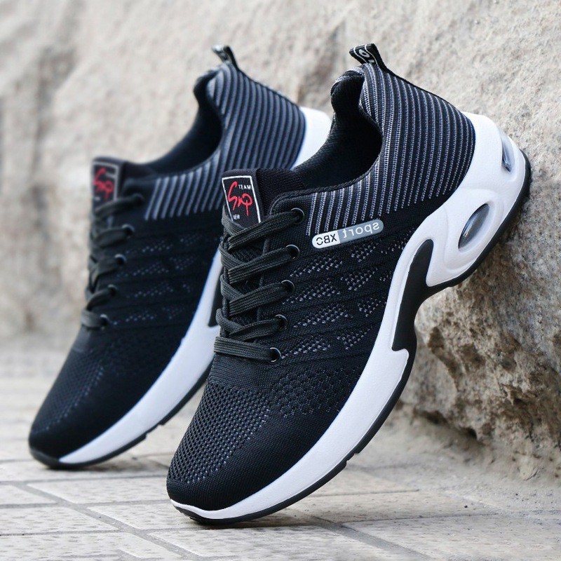 14 ยุโรปและอเมริกาบวกขนาดผู้ชายรองเท้าผ้าใบ TEMU บินทอระบายอากาศรองเท้าลำลองแนวโน้มร้อยรองเท้า Hovershoes