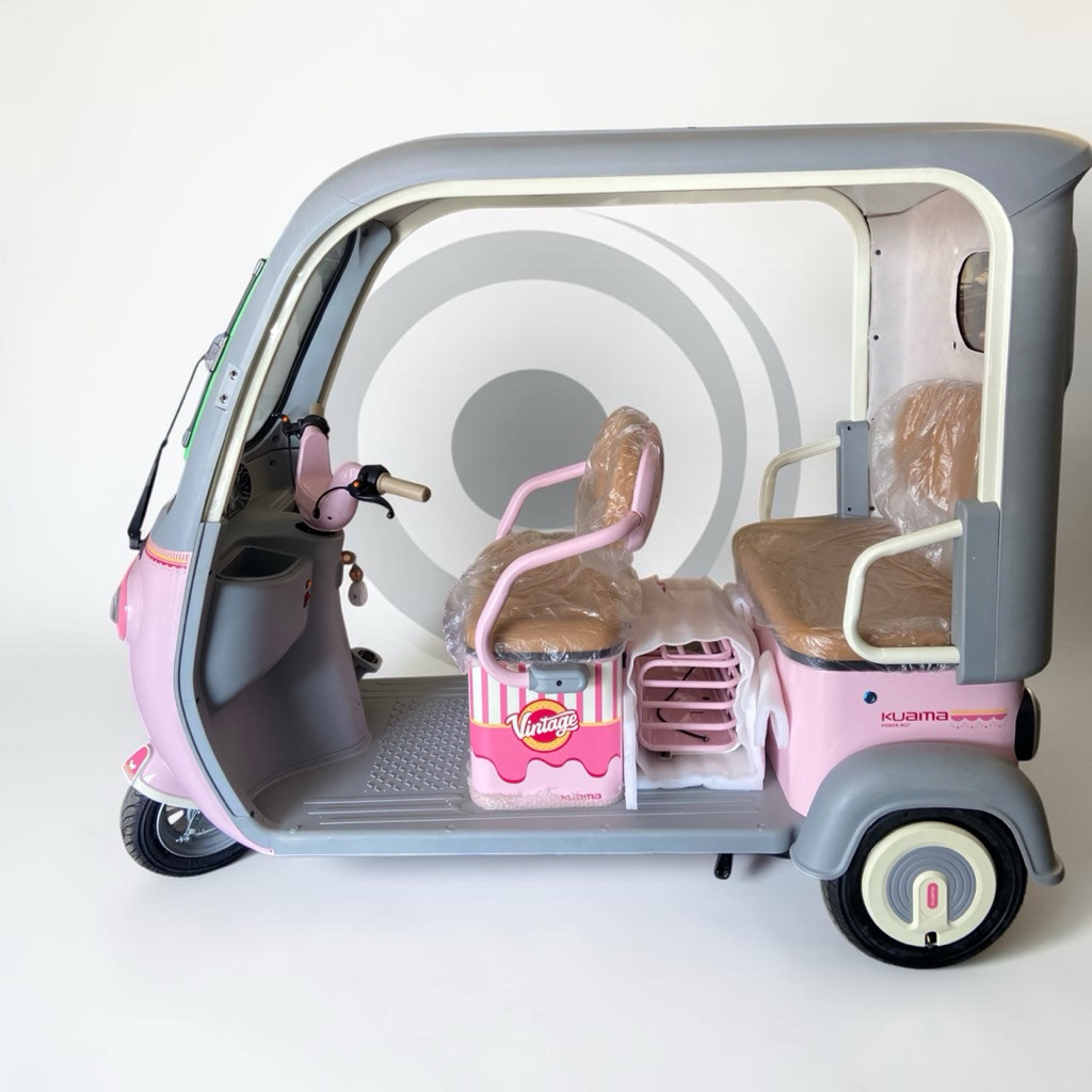 รถสามล้อไฟฟ้า สีพาสเทล