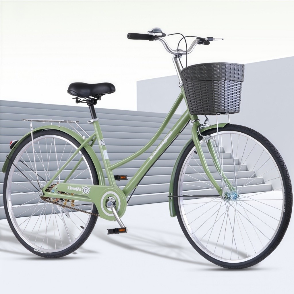 จักรยานผู้ใหญ่ ขายดีทั้งชายและหญิง รุ่นสไตล์วินเทจ ขนาดล้อ 2426 นิ้ว น้ำหนักเบา จักรยานโดยสาร