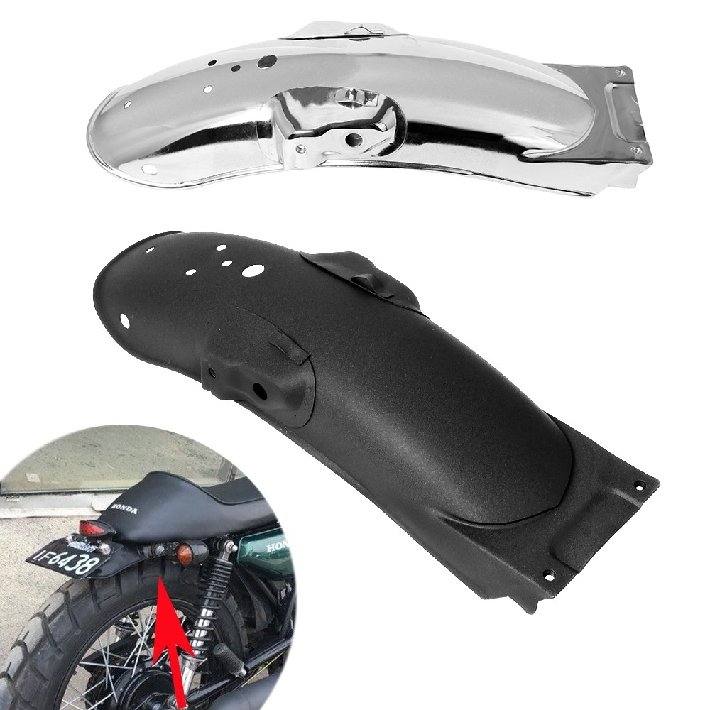 Retro Refitting รถจักรยานยนต ์ ด ้ านหลัง Fender Protector สาหรับ TMX 125 Honda CG125 GN125 MudGuard ฝาครอบโลหะ
