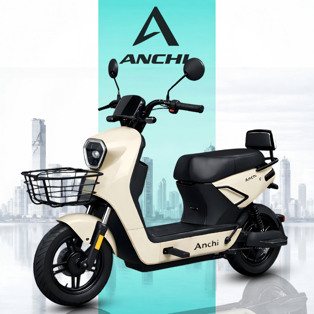 ANCHI จักรยานไฟฟ้า 580W แบตเตอรี่ใช้งานนาน กันน้ำ NFC สมาร์ทล็อค เหมาะสำหรับผู้ใหญ่ นักเรียน ผ่อน 0